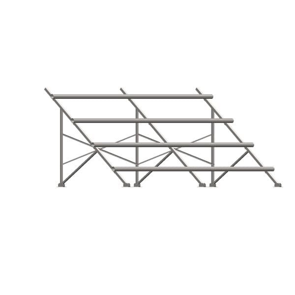 Kinetic Solar KBFGM12P-GA 12 Module Static Angle Ground Mount [40°] Portrait Orientation